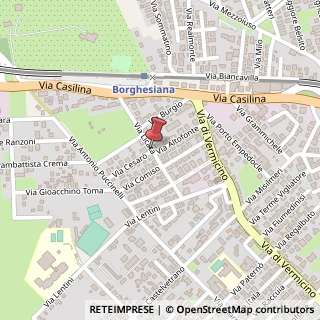 Mappa Via Cesarò, 5, 00133 Roma, Roma (Lazio)