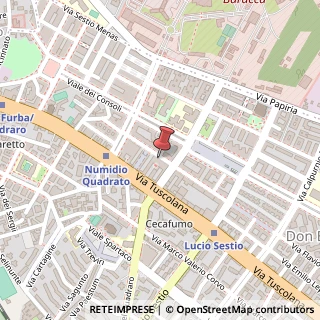 Mappa Via Licinio Murena, 19, 00175 Roma, Roma (Lazio)