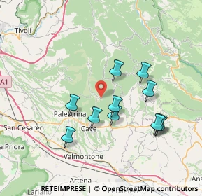 Mappa Piazza Aristide Frezza, 00030 Capranica Prenestina RM, Italia (7.24455)