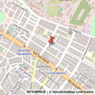 Mappa Piazza dei Consoli, 73, 00175 Roma, Roma (Lazio)
