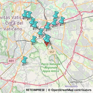 Mappa Appia- Arco Di Travertino, 00178 Roma RM, Italia (3.95462)