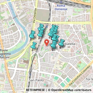 Mappa Via Alberto Guglielmotti, 00154 Roma RM, Italia (0.2875)