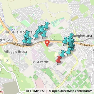 Mappa Via del Ponte della Catena, 00133 Roma RM, Italia (0.9445)