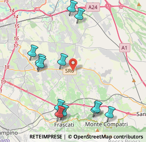 Mappa Via del Casale del Finocchio, 00132 Roma RM, Italia (5.0925)