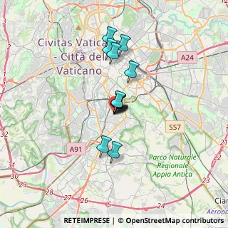 Mappa Via Francesco Passino, 00154 Roma RM, Italia (2.38917)