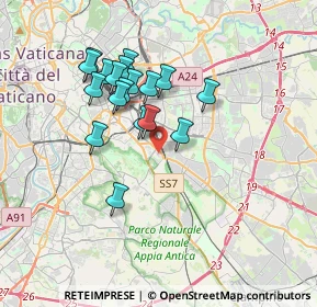 Mappa Vicolo Tuscolano, 00181 Roma RM, Italia (3.31278)