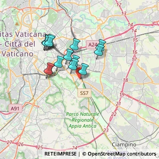 Mappa Vicolo Tuscolano, 00181 Roma RM, Italia (3.34667)