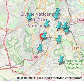Mappa Via di Pozzo Pantaleo, 00149 Roma RM, Italia (3.9325)