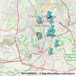 Mappa Via Casimiro Manassei, 00151 Roma RM, Italia (3.79909)