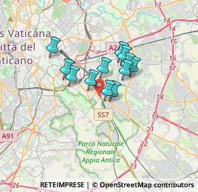 Mappa Tuscolana- Mandrione, 00178 Roma RM, Italia (2.43583)