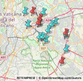 Mappa Tuscolana- Mandrione, 00178 Roma RM, Italia (3.47235)