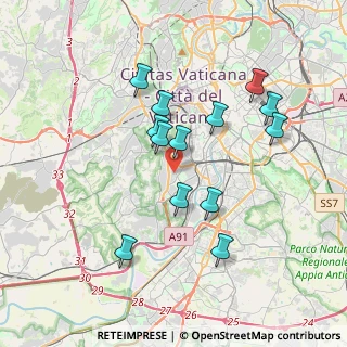 Mappa Via Luigi Ronzoni, 00151 Roma RM, Italia (3.57385)