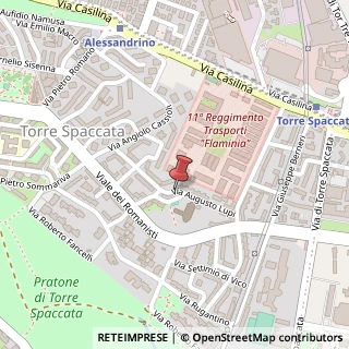 Mappa Via Augusto Lupi, 25, 00169 Roma, Roma (Lazio)
