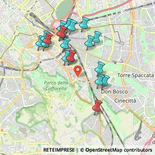 Mappa Via dell'Arco di Travertino, 00178 Roma RM, Italia (2.027)