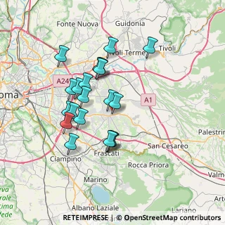 Mappa Via Gioiosa Ionica, 00132 Roma RM, Italia (6.704)