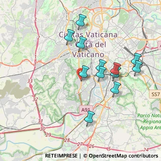 Mappa Viale dei Colli Portuensi, 00100 Roma RM, Italia (3.86083)