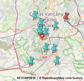 Mappa Viale dei Colli Portuensi, 00100 Roma RM, Italia (3.26545)