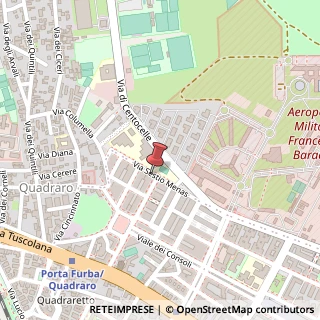 Mappa Via Sestio Menas, 62, 00175 Roma, Roma (Lazio)
