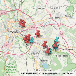 Mappa Via Cristofano Robetta, 00133 Roma RM, Italia (7.46667)