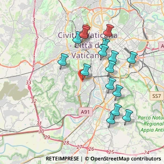 Mappa Via Viola Giacinto, 00151 Roma RM, Italia (4.09688)