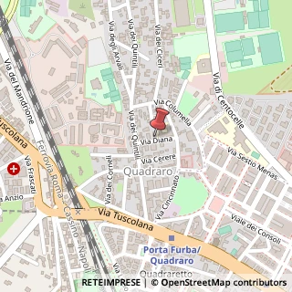 Mappa Via Diana, 23, 00175 Roma, Roma (Lazio)