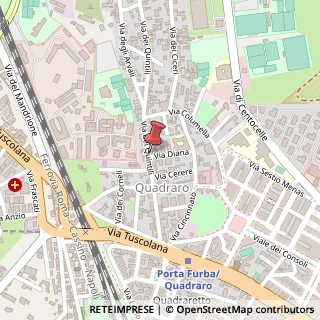 Mappa Via dei Quintili,  101, 00175 Roma, Roma (Lazio)
