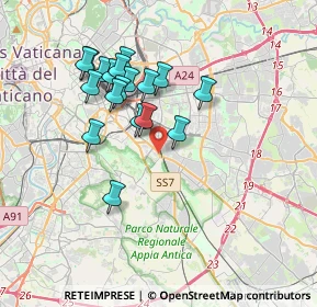 Mappa Via Patrica, 00178 Roma RM, Italia (3.45444)