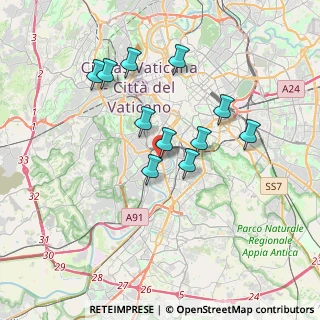 Mappa Via Antonio Meucci, 00146 Roma RM, Italia (3.31091)