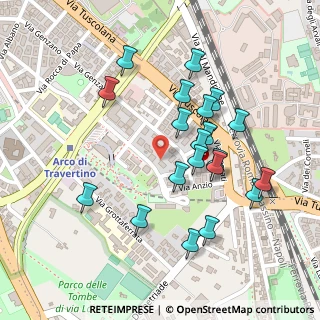 Mappa Via Giulianello, 00178 Roma RM, Italia (0.2445)