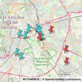 Mappa Via Giulianello, 00178 Roma RM, Italia (3.83667)