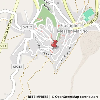 Mappa Via Colle Chiavaro, 5, 66033 Castiglione Messer Marino, Chieti (Abruzzo)