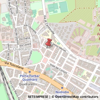 Mappa Via Gaio Melisso, 27, 00175 Roma, Roma (Lazio)