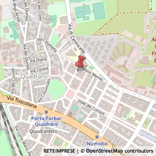 Mappa Via Gaio Melisso,  50, 00175 Roma, Roma (Lazio)