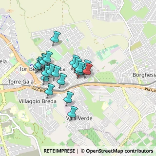 Mappa Via Solarino, 00133 Roma RM, Italia (0.7655)