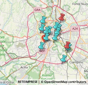 Mappa Via Giacomo Folchi, 00149 Roma RM, Italia (5.50286)