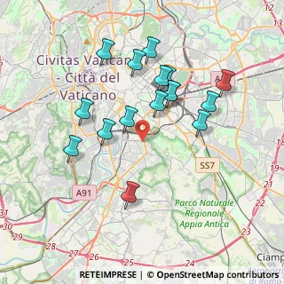 Mappa Via Alessandro Valignano, 00154 Roma RM, Italia (3.69625)
