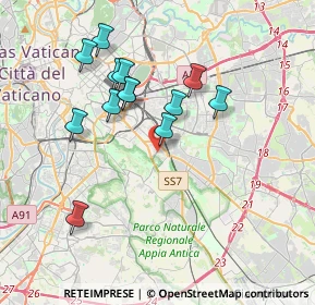 Mappa Arco Di Travertino, 00178 Roma RM, Italia (3.62538)