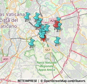 Mappa Arco Di Travertino, 00178 Roma RM, Italia (2.52429)