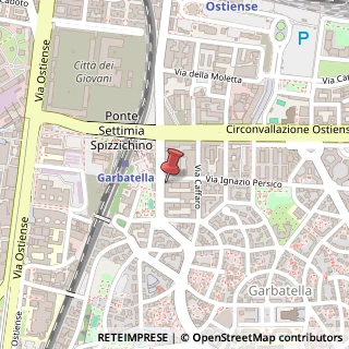 Mappa Via Giovanni Andrea Badoero, 52, 00154 Roma, Roma (Lazio)