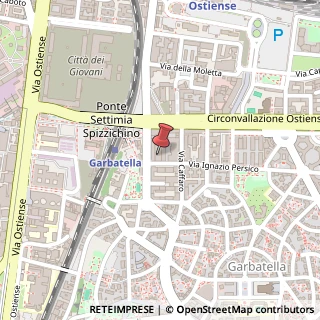 Mappa Via Giovanni Andrea Badoero, 61, 00154 Roma, Roma (Lazio)