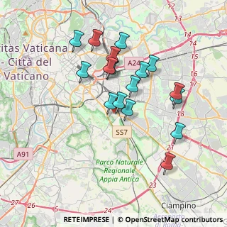 Mappa Via Carroceto, 00178 Roma RM, Italia (3.56059)