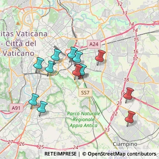 Mappa Via Carroceto, 00178 Roma RM, Italia (3.80333)