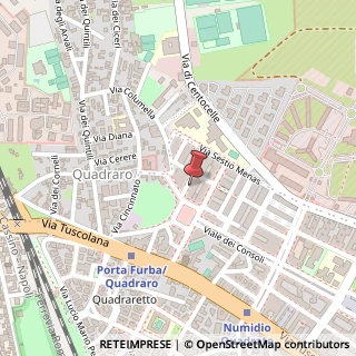 Mappa Via Gaio Melisso, 16, 00175 Roma, Roma (Lazio)