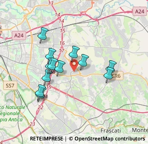 Mappa Via Orazio Placidi, 00133 Roma RM, Italia (3.2525)
