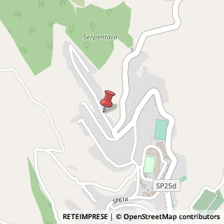 Mappa Via Monte Belloni, 50, 00035 Olevano Romano, Roma (Lazio)