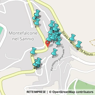 Mappa SP78, 86033 Montefalcone nel Sannio CB, Italia (0.116)