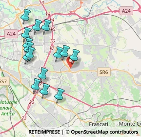 Mappa Via Carlo Erba, 00133 Roma RM, Italia (4.52333)