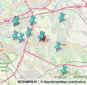 Mappa Via Carlo Erba, 00133 Roma RM, Italia (4.23091)