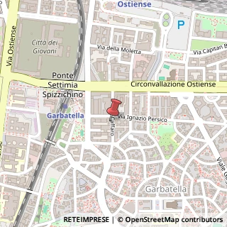 Mappa Via Caffaro, 91, 00154 Roma, Roma (Lazio)