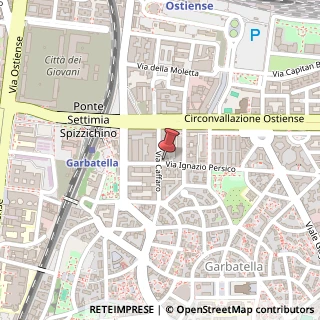 Mappa Via Caffaro, 38, 00154 Roma, Roma (Lazio)